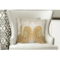 thumbnail image 4 of Ambesonne Geometric Throw Pillow Cover 2 Pack, Symmetrical Seashells, 18", Cream White, 4 of 6