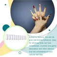 thumbnail image 3 of 1 Set False Full Coverage Shape French Style Classic Trend Manicure Stickers Strong Adhesion Magnificent Natural Paster White Half Paste, 3 of 7