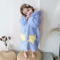 thumbnail image 2 of MIASHUI Cozy Girls Flannel Sleepwear Soft Fuzzy Robes Long Sleeve Winter Homewear for Comfortable Nights, 2 of 6