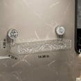 thumbnail image 2 of Bathroom Storage Shelf, No-Drill Wall Mounted Suction Cup Bathroom Storage Rack Shelf for Shower Kitchen, Suction Cup Storage Rack, Shower Caddy Suction Cup (black A), 2 of 7