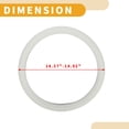 thumbnail image 4 of Ofertas Únicas 1 Pcs 14.37"-14.92" Funda de Volante Universal Antideslizante de Cuero Sintético Gris Claro, 4 of 6