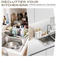 thumbnail image 5 of Kitchen Soap Dispenser Set - 17fl oz Glass Bottle, Stainless Steel Pump, Instant Dry Tray and Dish Brush for Bathroom, Office, Hotel, Modern Kitchen Decor & Accessories, Gold, 5 of 10