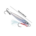 thumbnail image 3 of Señuelo para Pesca Vertical Metal Cebo Duro Artificial Curricán Jigging Trucha (plata), 3 of 3