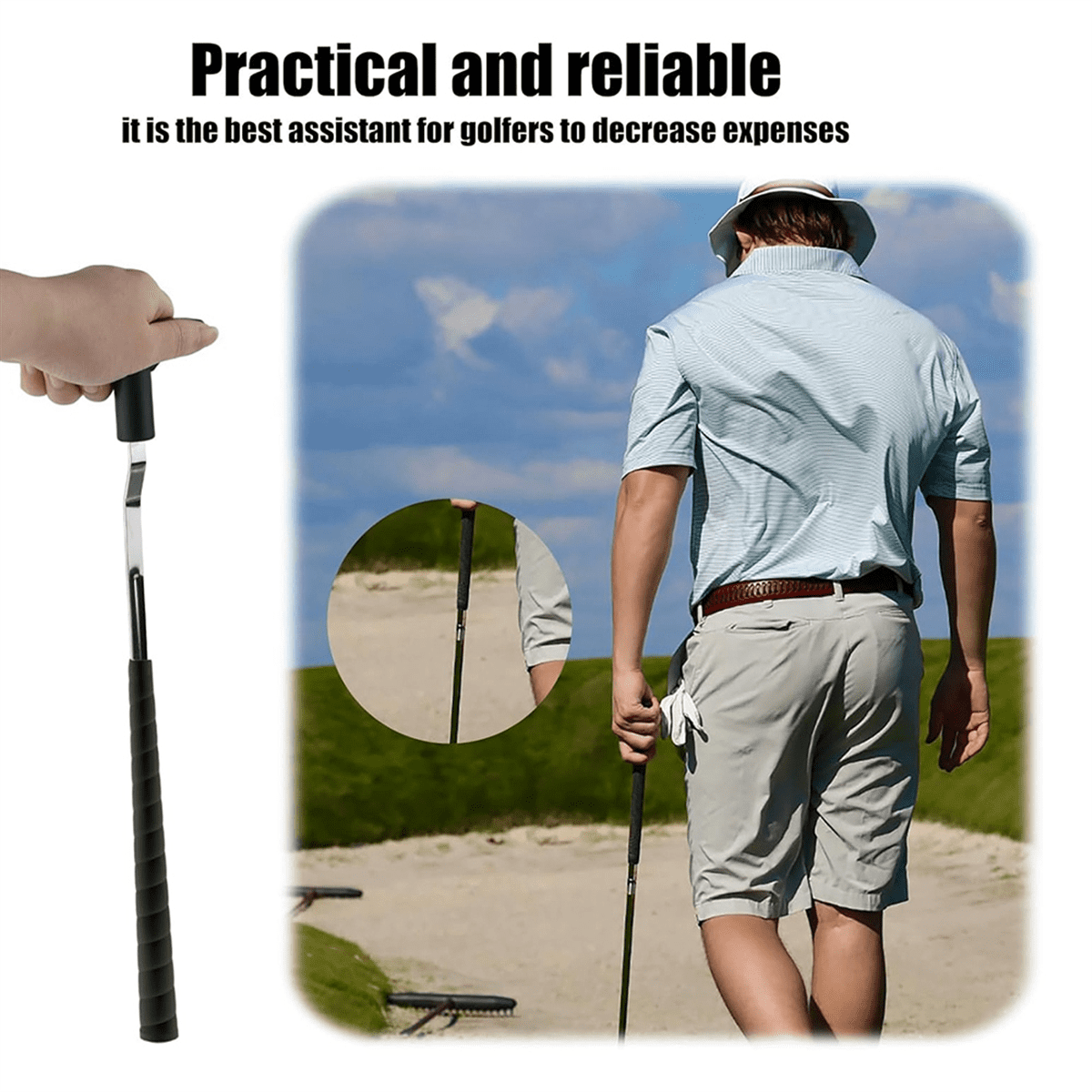 Golf Grip Removal Tool & Golf Grips Tape Remover, V-Groove Grip Remover Saver Repair Tool Essential Accessories