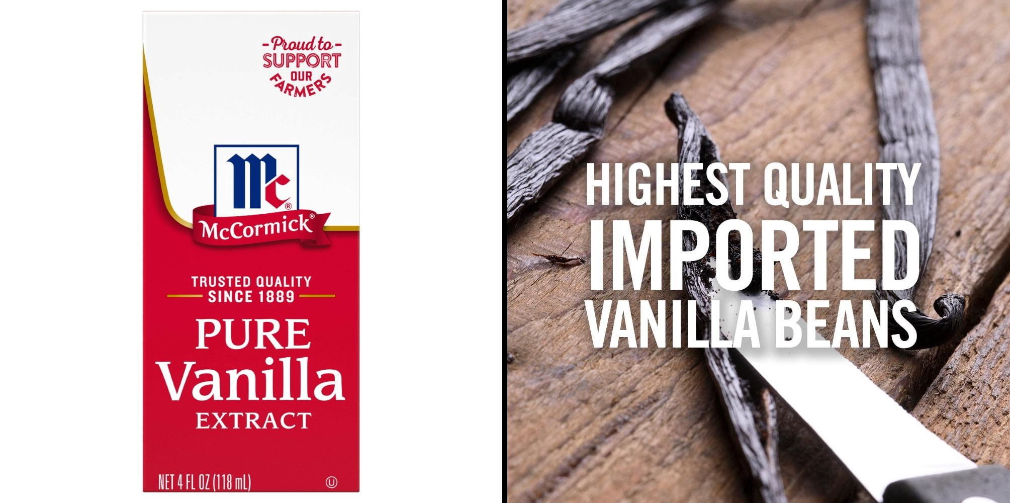 McCormick All Natural Pure Vanilla Extract & Barilla Angel Hair Pasta