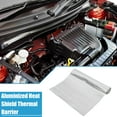 thumbnail image 2 of Unique Bargains Car Heat Shroud 24'' x 12'' Aluminized Heat Shield Mat Thermal Barrier Cover Protection Silver Tone, 2 of 6
