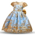 thumbnail image 5 of Robes de Demoiselles d'Honneur pour Filles Tout-Petits Princesse Robe de Fête de Mariage, 5 of 5