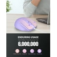 thumbnail image 3 of TECKNET Wired Mouse, 6-Button Corded with 4 Adjustable DPI, Optical Ergonomic Design, 5FT Cord for Laptop, Chromebook, PC, Desktop, Mac, Notebook - Gradient Lavender, 3 of 9