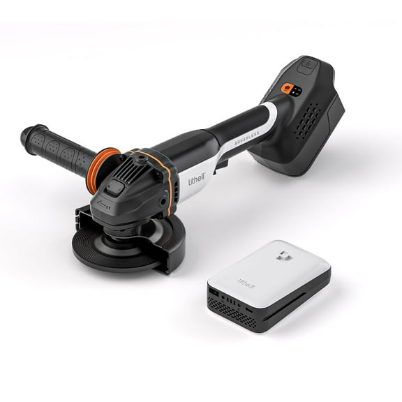 Litheli 20V Cordless Angle Grinder, 4.9″ Grinders Power Tools, Battery Cut-Off Tool, with 8500RPM Brushless Motor and 4.0 Ah Battery