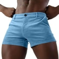 thumbnail image 5 of Chiccall Stretch Corduroy Shorts for Men Casual Beach Button Zipper Shorts with Pockets Wine L, 5 of 5