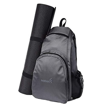Yoga Mat Backpack Multi Purpose Crossbody Sling for Gym, Beach, Hiking or