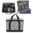 thumbnail image 3 of Bolsa de almacenamiento de herramientas de camping plegable Bolsa de picnic con de transporte Estuche de contenedor Utilidad para utensilios de , Negro 53x36x32cm, 3 of 8