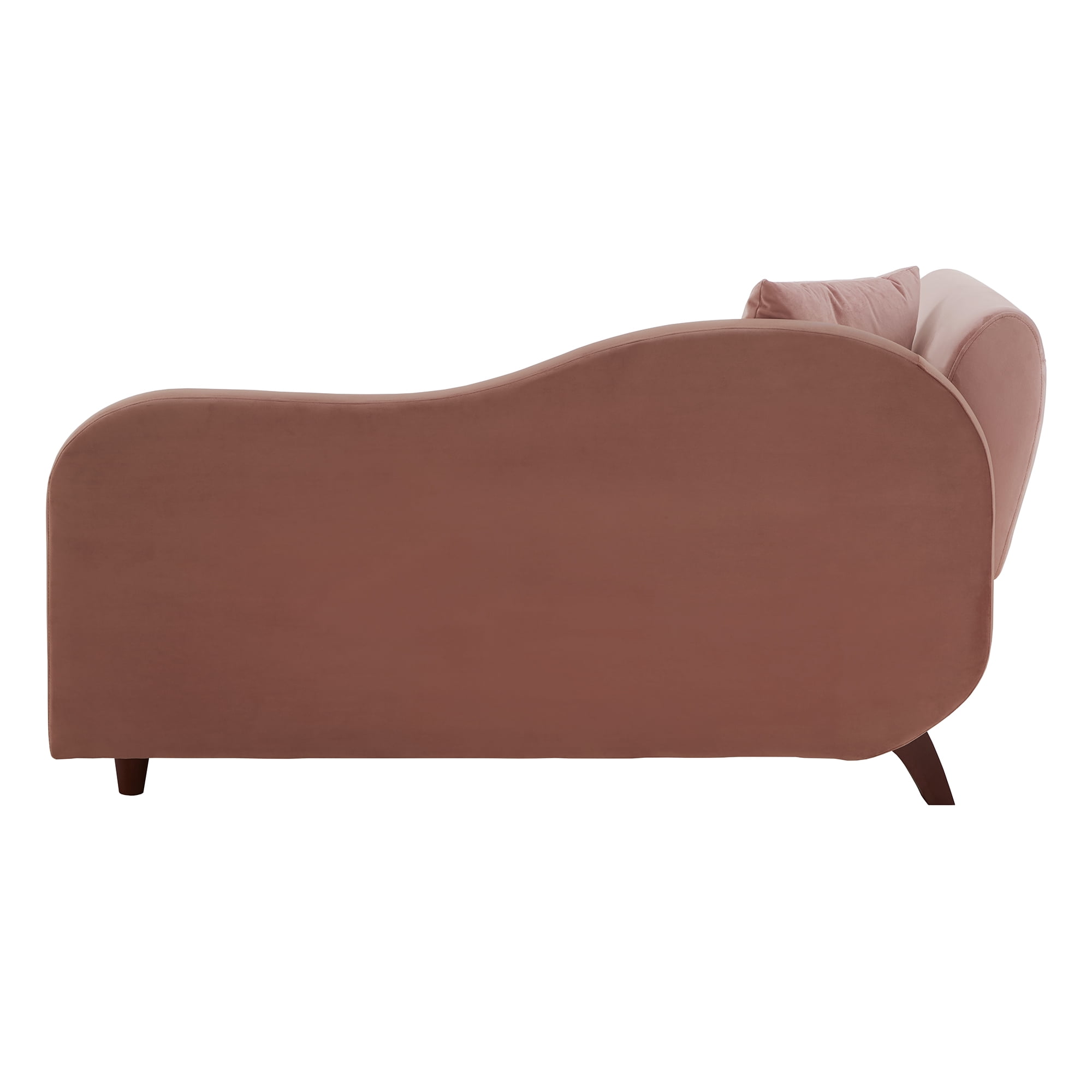 Weston Home Delaney Two-Tone Functional Chaise with 1 Pillow and Storage, Peach Pink