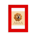 thumbnail image 1 of Akita Dog Pillow Neck Body Picture Display Art Red Photo Frame, 1 of 4