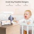 thumbnail image 3 of Boifun 1080P baby monitor with veido and camera, Dual Band 2.4Ghz Indoor Home Wireless Camera for Dog/Pet/Baby Nanny Monitor Camera Cam,Night Vision, 2 Way Audio, Motion Human Detection, SD Recording, 3 of 11