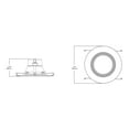 thumbnail image 7 of LT 5 in. and 6 in. 3000K Integrated LED White Recessed Ceiling Light Fixture Retrofit Downlight Trim, 90 CRI, Soft White, 7 of 7