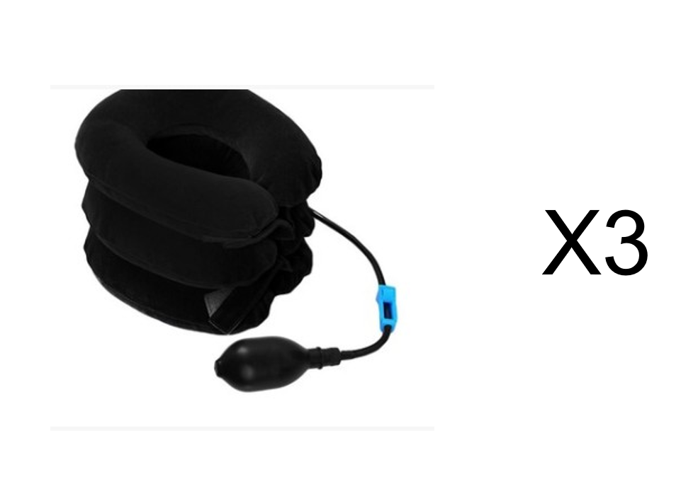 Toyella Medical Cervical Traction Device For Neck Protection 3XBlack