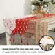thumbnail image 5 of Bewildely Camino de de Navidad, manteles individuales cómodos resistentes al desgarro, mantel impreso decorativo, diseño de sala de estar, nuevo Kits de decoración para fiestas Blanco Impreso Bewildely HA068957-03, 5 of 6