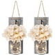 thumbnail image 1 of 2 luces de hadas rústicas de tarro de albañil, hortensia de seda y diseños de luces de hadas LED para decoración del hogar, decoración navideña, decoración de paredes y azulejos falsos Zhivalor MZQ-0852, 1 of 4
