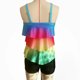 thumbnail image 3 of Traje De Baño De Dos Piezas Bañador de dos piezas para mujer, calzoncillos bóxer con estampado digital degradado (XL Rainbow), 3 of 7
