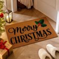 thumbnail image 5 of Christmas Doormat Outdoor Decor, Merry Christmas Welcome Door Mats, 29.53x17.72inch, Vintage Xmas Entrance Door Rug for Indoor Home Bathroom Decor, 5 of 6