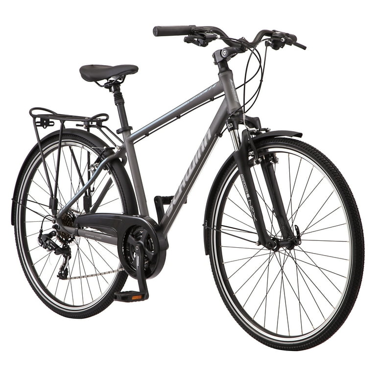 Schwinn Network 6c Hybrid Bike 21 Speeds Medium 17.5 Mens Style Frame 700c Wheels Grey Walmart