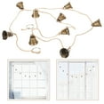 thumbnail image 6 of LABSERRON String Christmas Bells Decoration Metal Coffee 1Pcs 53.1X0.9X0.9In, 6 of 10