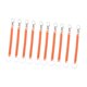 thumbnail image 5 of 10 llaveros retráctiles en espiral con resorte para cartera, llaves y teléfono móvil. Naranja, 5 of 7