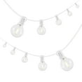 thumbnail image 2 of JONATHAN Y 25-Light Indoor/Outdoor 25 ft. Contemporary Rustic LED G40 Bistro Globe Bulb String Lights, White, 2 of 4