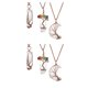 thumbnail image 1 of Sonducket 3 Pieces Moon Necklace Adjustable Dainty Gemstones Pendant Accessories Tree Wire Ring Women of Jewelry Life Wrap for Daily Wear Type1 NO1 Sonducket CBP220161, 1 of 6