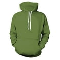 thumbnail image 4 of Men's Solid Color Plush Warm Coat Fleece Sweater Casual Coat Pocket Sweater Autumn Winter Coat4XL, 4 of 5