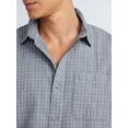 thumbnail image 4 of Free Assembly Men's Brushed Cotton Twill Button Front Shirt with Long Sleeves, Sizes XS-3XL, 4 of 5