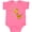 Hot Pink, variant on Inktastic My Nonna Loves Me Cute Giraffe Boys or Girls Baby Bodysuit