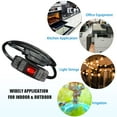 thumbnail image 7 of Uxcell Copper Outdoor Extension Cord with Waterproof Switch 3 Prong Extension Cable Black 3Ft 1 Pcs, 7 of 7