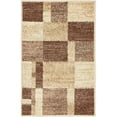 thumbnail image 1 of Unique Loom Automne Couleur Bloc Zone Tapis 2' x 3' Rectangulaire Beige/marron Foncé, 1 of 2