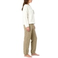 thumbnail image 4 of Miqool Womens Fuzzy Fleece Pajama Sets 2 Piece Long Sleeve Winter Warm Loungewear Sleepwear with Pocket, 4 of 9