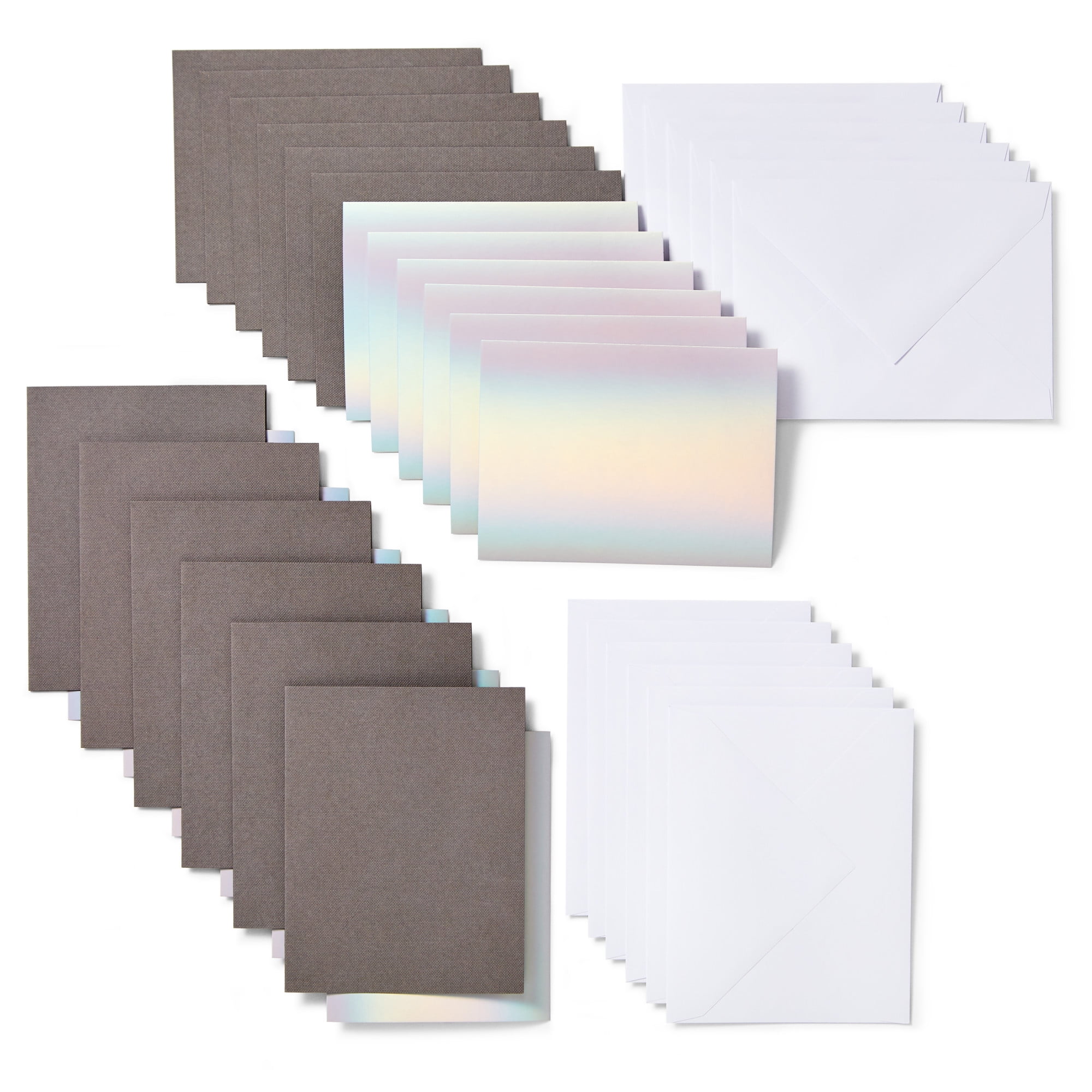 Cricut Joy™ Insert Cards, Cream/Gold Matte Holographic - A2, 4.25 x 5.5 