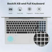 15.6 inch Student Gaming Laptop,32GB DDR5 2TB SSD 6-Cores,Fingerprint Backlit Keyboard ,AMD Ryzen 5 6600H 660M 6nm(Beat i5-12450H up to 4.5GHz)FHD IPS Business-Computer,Silver