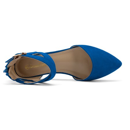 low wedge ankle strap