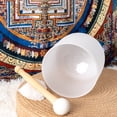 thumbnail image 3 of Crystal Singing Bowl 6 inch Pure white for Healing Mindfulness Meditation Yoga, 3 of 4