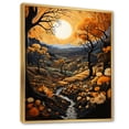 thumbnail image 2 of Designart "Gold Autumn Countryside Harvest art painting II" Landscape & Nature Floater Framed Canvas Wall Art, 2 of 7