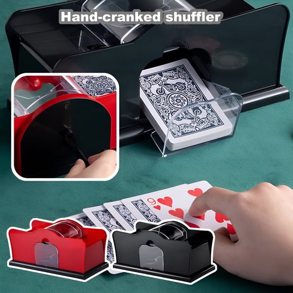 BESTSKY Hand-cranked Shuffler,Manual Card Shuffler,Board Game Shuffler,Efficient and Orderly Shuffle Tool