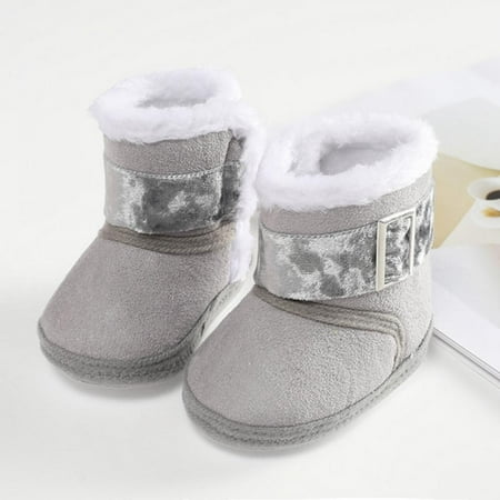 

BULLPIANO Baby Boy Girl Boots Newborn Shoes Winter Snow Anti-Slip Soft Sole Warm Infant Toddler Prewalker Booties