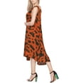 thumbnail image 3 of HAPPY BAY Women's Summer Loose A-Line House Wear Beach Dresses L-XL Tangerine, Tie Dye, 3 of 5