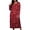 Red, variant on SELONE Plus Size Nightgowns for Women Long Maxi Sleepshirt Pumpkin Skeleton Long Sleeve Nightshirt Halloween Loungewear