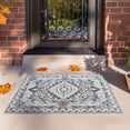 thumbnail image 5 of Ultrug Vintage Floral Print Rugs Soft Boho Carpet Retro Distressed Area Rug for Living Room Bedroom Home Decor,2'x3',Brown, 5 of 7