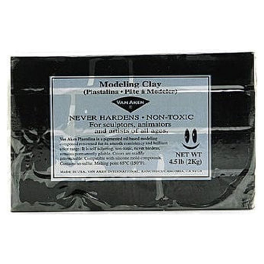 Van Aken Modeling Clay, 4.5 lbs., Black