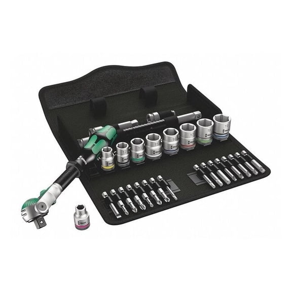 3/8" Drive Ratchet Set SAE, Torx(R) 29 Pieces 8 mm to 19 mm , Chrome