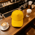 thumbnail image 5 of TELOLY 2026 New Baseball Cap Men and Women Outdoor Breathable Maga Hat Four Seasons Solid Color Fashionable and Versatile Womens Hats,Yellow, 5 of 6