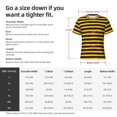 thumbnail image 4 of Bixox Men's Bee Stripe Printed Short Sleeve Skinny Athletic T-Shirt, 4 of 6